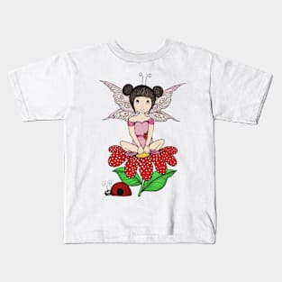 Flower Fairy & Ladybird Kids T-Shirt